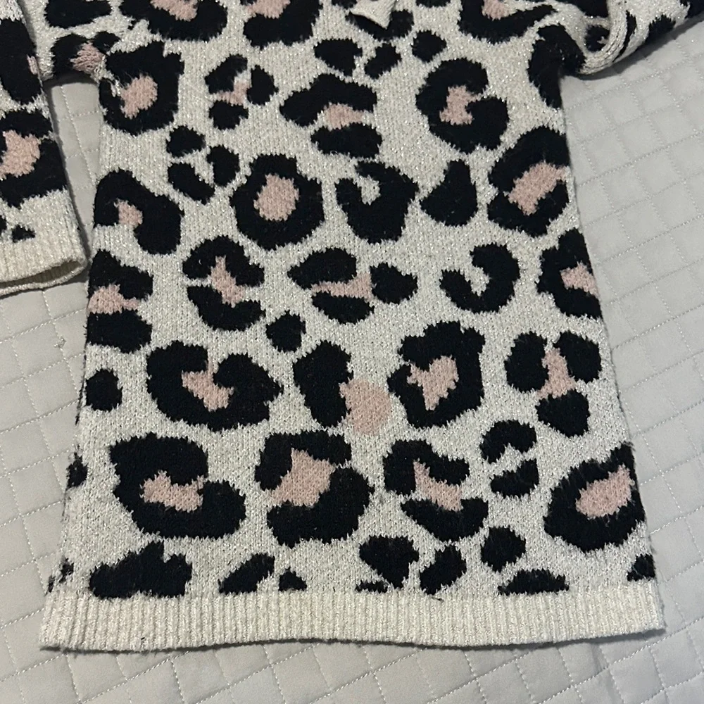 The Children's Place Leopard Print Dress - Black and Pink